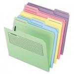 Pendaflex Printed Notes Folders with Fastener, 1/3 Cut Top Tab, Letter, Assorted, 30/Pack PFX45270