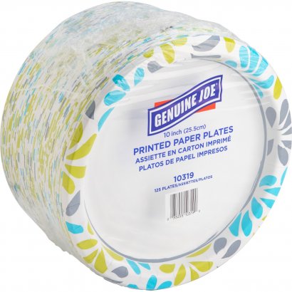 Genuine Joe Printed Paper Plates 10319