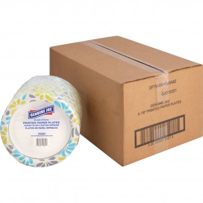 Genuine Joe Printed Paper Plates 10321CT
