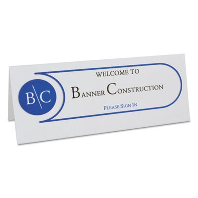 C-Line Printer-Ready Name Tent Cards, 11 x 4 1/4, White Cardstock, 50 Letter Sheets/Box CLI87517