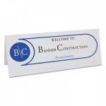 C-Line Printer-Ready Name Tent Cards, 11 x 4 1/4, White Cardstock, 50 Letter Sheets/Box CLI87517