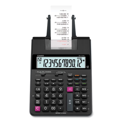 Casio HR-170RC Printing Calculator, 12-Digit, LCD CSOHR170RC