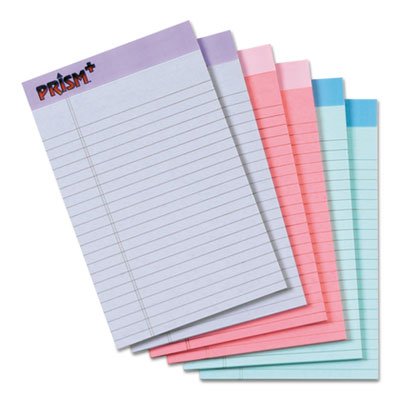 Tops Prism Plus Colored Legal Pads, 5 x 8, Pastels, 50 Sheets, 6 Pads/Pack TOP63016