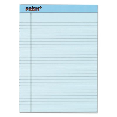 Tops Prism Plus Colored Legal Pads, 8 1/2 x 11 3/4, Blue, 50 Sheets, Dozen TOP63120