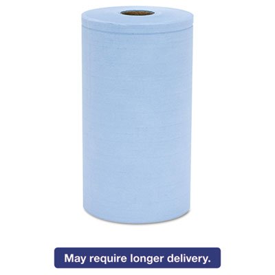 HOS C2375BH Prism Scrim Reinforced Wipers, 4-Ply, 9 3/4 x 275ft Roll, Blue, 6 Rolls/Carton HOSC2375BH