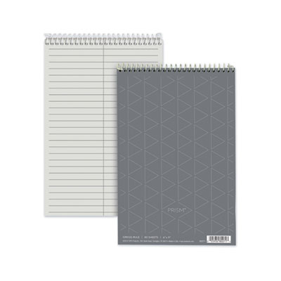 TOPS Prism Steno Books, Gregg, 6 x 9, Gray, 80 Sheets, 4 Pads/Pack TOP80274