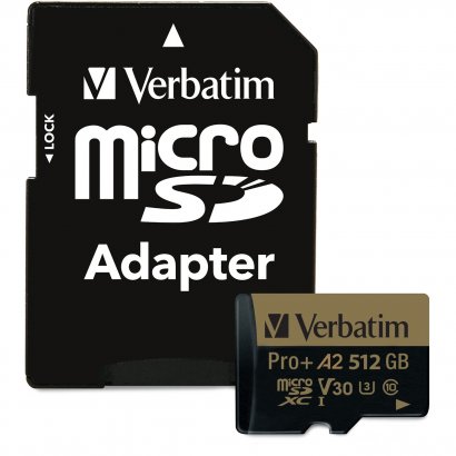 Verbatim Pro+ 512GB microSDXC Card 70393