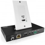 Comprehensive Pro AV/IT HDBaseT 4K60 18G Single Gang HDMI Wall Plate Extender Kit up to 230ft CHE-HDBTWP100K
