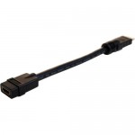 Pro AV/IT Series High Speed HDMI Cable with Ethernet Male To Female 8 inches HDP-J-8INPROBLK
