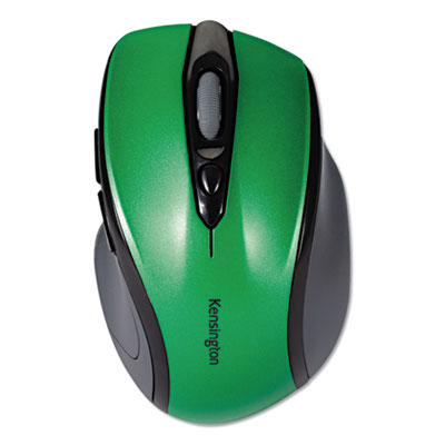 Kensington K72424AMA Pro Fit Mid-Size Wireless Mouse, 2.4 GHz Frequency/30 ft Wireless Range, Right Hand Use, Emerald