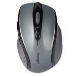 Kensington K72423AMA Pro Fit Mid-Size Wireless Mouse, 2.4 GHz Frequency/30 ft Wireless Range, Right Hand Use, Gray