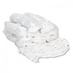 2324TB Pro Loop Web/Tailband Wet Mop Head, Rayon, #24 Size, White, 12/Carton BWK4024RCT