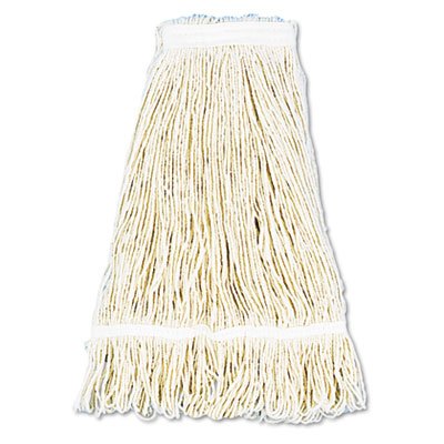 424C Pro Loop Web/Tailband Wet Mop Head, Cotton, 24oz, White BWK424CEA