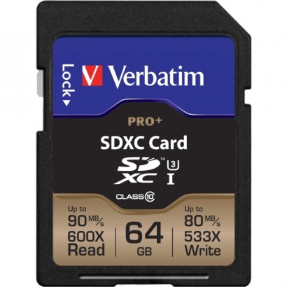 Pro+ SDXC UHS-I 64GB U3 Memory Card 49197