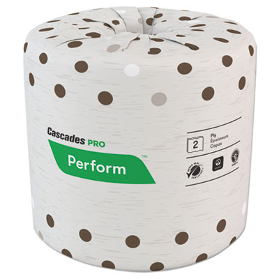 Cascades PRO PRO Select Standard Bath Tissue, 2-Ply, White, 4 1/4 x 4, 400/Roll, 80/CT CSDB400