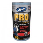 Scott Pro Shop Towels, Heavy Duty, 1-Ply, Blue, 10 2/5" x 11", 12 Rolls/Carton KCC32992