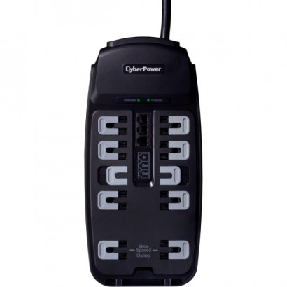 CyberPower Professional 10-Outlets Surge Suppressor 8FT Cord and TEL CSP1008T