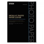 Professional Media Metallic Photo Paper Luster, White, 13 x 19, 25 Sheets/Pack EPSS045597
