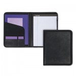 Samsill Professional Padfolio, Storage Pockets/Card Slots, Writing Pad, Black SAM70810