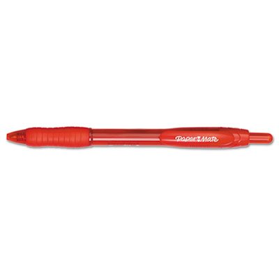 Paper Mate Profile Ballpoint Retractable Pen, Red Ink, Bold, Dozen PAP89467