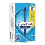 Paper Mate Profile Retractable Ballpoint Pen, Bold 1.4 mm, Blue Ink/Barrel, 36/Pack PAP2083008