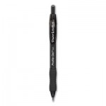 Paper Mate Profile Retractable Gel Pen, Fine 0.5 mm, Black Ink, Translucent Black Barrel, Dozen PAP2095468