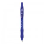 Paper Mate Profile Retractable Gel Pen, Medium 0.7 mm, Blue Ink, Translucent Blue Barrel, Dozen PAP2095472
