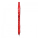 Paper Mate Profile Retractable Gel Pen, Medium 0.7 mm, Red Ink, Translucent Red Barrel, Dozen PAP2095463