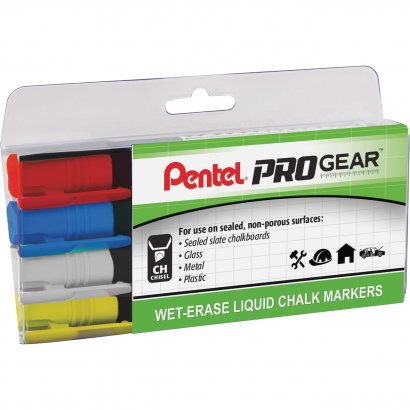 Pentel PROGear Wet-Erase Liquid Chalk Marker SMW26PGPC4M1