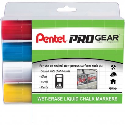 Pentel PROGear Wet-Erase Liquid Chalk Marker SMW56PGPC4M1