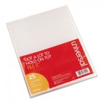 UNV81525 Project Folders, Jacket, Poly, Letter, Clear, 25/Pack UNV81525