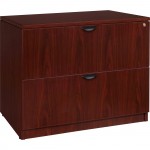 Lorell Prominence 2.0 Mahogany Laminate Lateral File - 2-Drawer PL2236MY