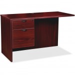 Lorell Prominence 2.0 Mahogany Laminate Box/File Left Return - 2-Drawer PR2442QLMY