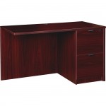 Lorell Prominence 2.0 Mahogany Laminate Right Return - 2-Drawer PR2442RMY