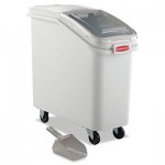 RCP 3600-88 WHI ProSave Mobile Ingredient Bin, 20.57gal, 13 1/8w x 29 1/4d x 28h, White