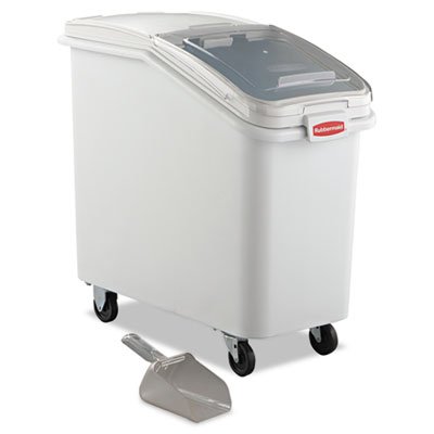 RCP 3602-88 WHI ProSave Mobile Ingredient Bin, 26.18gal, 15 1/2w x 29 1/2d x 28h, White