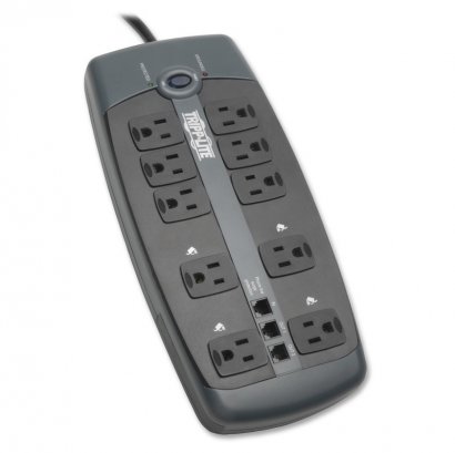 Tripp Lite Protect It 10-Outlets Surge Suppressor TLP1008TEL
