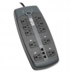 Tripp Lite Protect It 10-Outlets Surge Suppressor TLP1008TEL