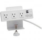 Tripp Lite Protect It! 3-Outlet Surge Suppressor/Protector TLP310USBCW