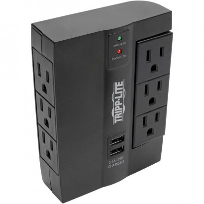Tripp Lite Protect It! 6-Outlet Surge Suppressor/Protector SWIVEL6USB