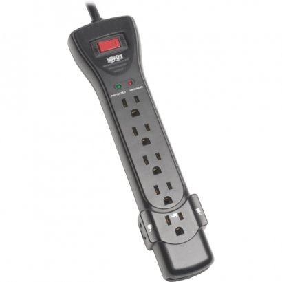 Tripp Lite Protect It! 7-Outlet Surge Protector, 25 ft. Cord, 2160 Joules, Black Housing SUPER725B