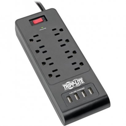 Tripp Lite Protect It! 8-Outlet Surge Suppressor/Protector TLP864USBB