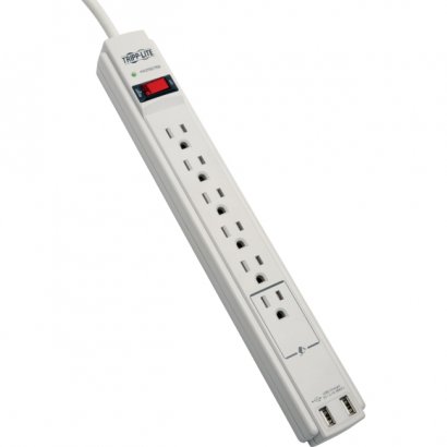 Tripp Lite Protect It! 8-Outlets Surge Suppressor TLP606USB