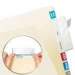 Tabbies Protector, Top Tab Folder, 3 1/2 x 2, Clear, 500/BX TAB58385