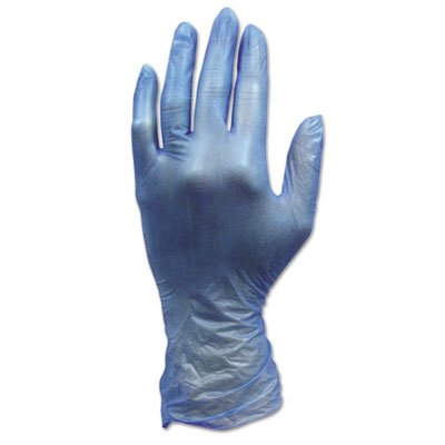GL-V144FM ProWorks Disposable Vinyl Gloves, Medium, Blue, 1000/Carton HOSGLV144FM