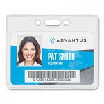 Advantus Proximity ID Badge Holder, Horizontal, 3.75 x 3, Clear, 50/Pack AVT75450