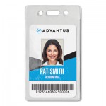 Advantus Proximity ID Badge Holder, Vertical, 2.68 x 4.38, Clear, 50/Pack AVT75451