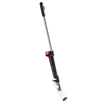 Rubbermaid Commercial HYGENE Pulse Microfiber Spray Mop System, 56" Overall Mop Length, 17" Frame, 52" Black Handle RCP1863884