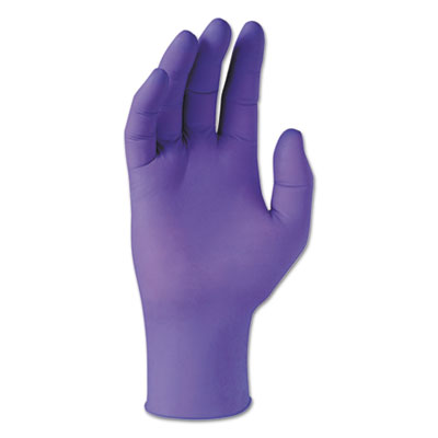 KIMTECH PURPLE NITRILE Exam Gloves, 242 mm Length, X-Large, Purple, 90/Box KCC55084