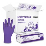 KIMTECH 55083 PURPLE NITRILE Exam Gloves, 242 mm Length, Large, Purple, 1000/Carton KCC55083CT